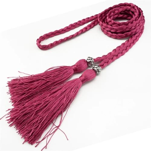 BYLYUIVN Vorhanghalter 2Pc Blume Vorhang Tieback Zimmer Zubehör Vorhang Halter Schnalle Seil Handgemachte Webart Quaste Fringe Verband Hause Dekoration(9) von BYLYUIVN