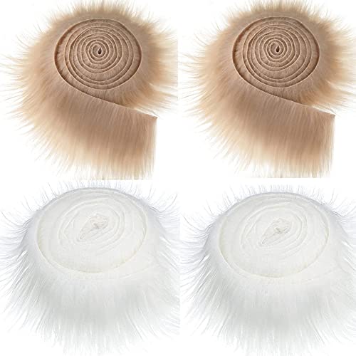4 Stück Kunstfell Band, 5cmx150cm Kunstfell Bordüre Weich und Flauschig Fellband Breite DIY Dekoband Bordüre Rolle Handwerk Nähen Basteln Kunstpelzband Patch Band für Pantoffel Kragen Teppich 4 Stück Kunstfell Band, 5cmx150cm Kunstfell Bordüre Weich und Flauschig Fellband Breite DIY Dekoband Bordüre Rolle Handwerk Nähen Basteln Kunstpelzband Patch Band für Pantoffel Kragen Teppich von BYNYXI