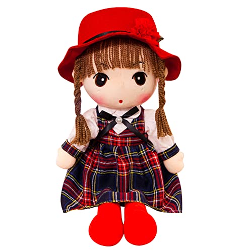 45cm Stoffpuppen Mädchen, Schöne Kuschelpuppe mit Hut Kleidung Plüsch Puppe Weiche Stofftiere Stoffpuppe Niedliche Prinzessin Plüschtier für Kleine Mädchen Weihnachten Geburtstag Geschenke 45cm Stoffpuppen Mädchen, Schöne Kuschelpuppe mit Hut Kleidung Plüsch Puppe Weiche Stofftiere Stoffpuppe Niedliche Prinzessin Plüschtier für Kleine Mädchen Weihnachten Geburtstag Geschenke von BYNYXI