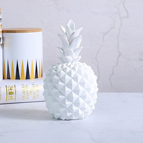Ananas Deko, Harz Ananas Ornament für Tische Nordic Modern Dekorative Ananas Figur Deko Künstliche Ananas Weiß Rosa Gelb Orange Ananas Tischdeko für Hochyeit Party Schlafzimmer-12cmx24cm Ananas Deko, Harz Ananas Ornament für Tische Nordic Modern Dekorative Ananas Figur Deko Künstliche Ananas Weiß Rosa Gelb Orange Ananas Tischdeko für Hochyeit Party Schlafzimmer-12cmx24cm von BYNYXI