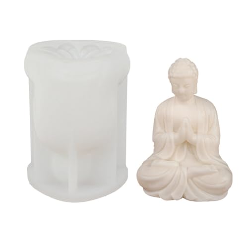 BYNYXI Kerzen Formen Silikon Buddha, 3D Siddhartha Gautama Silikonform Kwan Yin Kerze Buddha Kerzenform Lotus Buddhakopf Gießform für Fondant Duftkerzen Kerzen Aromatherapie, 15cmx11.3cm BYNYXI Kerzen Formen Silikon Buddha, 3D Siddhartha Gautama Silikonform Kwan Yin Kerze Buddha Kerzenform Lotus Buddhakopf Gießform für Fondant Duftkerzen Kerzen Aromatherapie, 15cmx11.3cm von BYNYXI