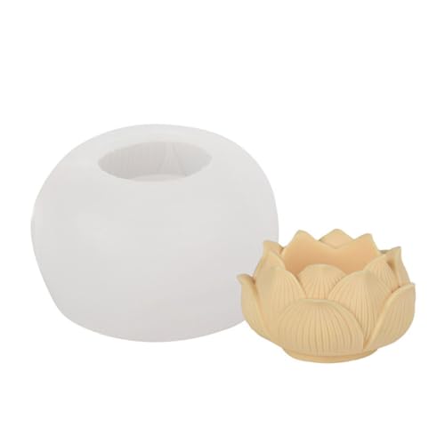 BYNYXI Lotus Buddha Kerzenformen Zum gießen, 3D Lotus Silikonform Kwan Yin Kerze Buddha Kerzenform Lotus Buddhakopf Gießform für Fondant Duftkerzen Kerzen Aromatherapie, 9.2cmx5.5cm BYNYXI Lotus Buddha Kerzenformen Zum gießen, 3D Lotus Silikonform Kwan Yin Kerze Buddha Kerzenform Lotus Buddhakopf Gießform für Fondant Duftkerzen Kerzen Aromatherapie, 9.2cmx5.5cm von BYNYXI