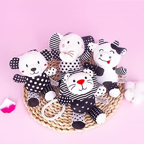 Baby Kinderwagen Spielzeug, Baby Krippe Windspiel Plüschtier Hänge Rassel Baby Schwarz Weiß Plüsch Hängende Spielzeug Elefant Panda Kinderbett Toy für Baby Neugeborene Kinderbett Wiege Autositz Baby Kinderwagen Spielzeug, Baby Krippe Windspiel Plüschtier Hänge Rassel Baby Schwarz Weiß Plüsch Hängende Spielzeug Elefant Panda Kinderbett Toy für Baby Neugeborene Kinderbett Wiege Autositz von BYNYXI
