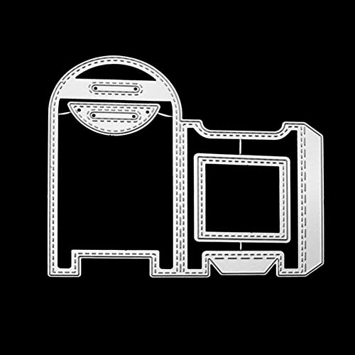 BYNYXI Metall Cutting Dies Stanzen, Weihnachten Stanzschablonen Box Stanzformen Geometrische Muster Lesezeichen Metall Stanzformen Kohlenstoffstahl Prägeschablone für Papierkarte Album Scrapbooking von BYNYXI