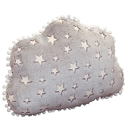 Sternkissen Leuchtend, 40cm Sternförmig Plüsch Stern Kissen Kinderzimmer Dekokissen Gefüllte Plüschkissen Graue Sternkissen Baby Kinder Stern Wolke Sternchen Zierkissen für Schlafzimmer Babyzimmer Sternkissen Leuchtend, 40cm Sternförmig Plüsch Stern Kissen Kinderzimmer Dekokissen Gefüllte Plüschkissen Graue Sternkissen Baby Kinder Stern Wolke Sternchen Zierkissen für Schlafzimmer Babyzimmer von BYNYXI