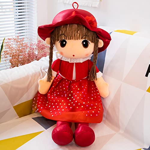 Stoffpuppen für Mädchen, 45cm Schöne Kuschelpuppe mit Hut Kleidung Plüsch Puppe Weiche Stofftiere Stoffpuppe Niedliche Prinzessin Plüschtier für Kleine Mädchen Weihnachten Geburtstag Geschenke Stoffpuppen für Mädchen, 45cm Schöne Kuschelpuppe mit Hut Kleidung Plüsch Puppe Weiche Stofftiere Stoffpuppe Niedliche Prinzessin Plüschtier für Kleine Mädchen Weihnachten Geburtstag Geschenke von BYNYXI
