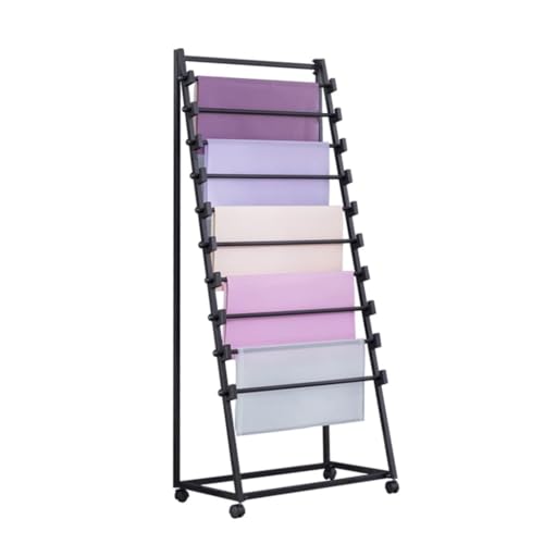 BYPIAOERZ Bodenhalter Bandhalter Organizer Rack Doppelseitiger Verpackungspapierständer mit Rädern Stofftuch Rack Seide Schal Ausstellungsregal Rack BYPIAOERZ Bodenhalter Bandhalter Organizer Rack Doppelseitiger Verpackungspapierständer mit Rädern Stofftuch Rack Seide Schal Ausstellungsregal Rack von BYPIAOERZ