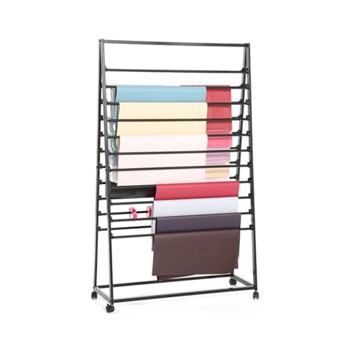BYPIAOERZ Bodenhörste Ribbonhalter Organizer Rack Doppelseitige Weihnachtsbandband Rollen Lagerregal Stofftuch Rack Seide Schal Display Rack BYPIAOERZ Bodenhörste Ribbonhalter Organizer Rack Doppelseitige Weihnachtsbandband Rollen Lagerregal Stofftuch Rack Seide Schal Display Rack von BYPIAOERZ