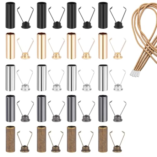 30 Sets Kordelenden Metall 5 Farben Kordel Endstück Qualitätslegierungen Kordelstopper Schnüre Ende Metall für Schnürsenkelspitzen Toe Hoodie DIY-Reparaturen Schnürsenkel 30 Sets Kordelenden Metall 5 Farben Kordel Endstück Qualitätslegierungen Kordelstopper Schnüre Ende Metall für Schnürsenkelspitzen Toe Hoodie DIY-Reparaturen Schnürsenkel von BYTLEOUTJ