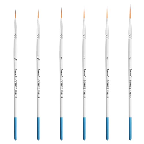 Brush Set 6 Stück Rigger Pinsel zum Malen von feinen Langen Linien, dünnen Linien, Grashalmen, Haaren und mehr. Pinsel für Acryl-, Aquarell-, Öl- und Gouache-Malerei Brush Set 6 Stück Rigger Pinsel zum Malen von feinen Langen Linien, dünnen Linien, Grashalmen, Haaren und mehr. Pinsel für Acryl-, Aquarell-, Öl- und Gouache-Malerei von BYTLEOUTJ