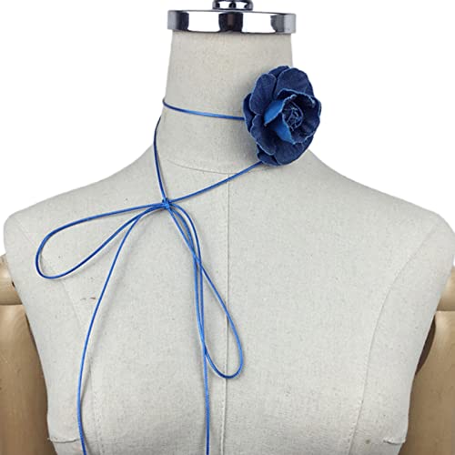 BYUTFA Stoff-Halsband, Stoff-Rosen-Blumen-Halskette, künstliche Rosen-Blumen-Halsband, Stoff-Material, Stoff-Zubehör für Frauen und Mädchen BYUTFA Stoff-Halsband, Stoff-Rosen-Blumen-Halskette, künstliche Rosen-Blumen-Halsband, Stoff-Material, Stoff-Zubehör für Frauen und Mädchen von BYUTFA