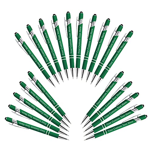 Kugelschreiber Personalisiert mit Gravur Kugelschreiber Personalisierter mit Namen Logo Wunschtext, Stift Personalisierte Geschenk für Maenner, Frauen, Bachelor, Geburtstag, Grün,20 Stück Kugelschreiber Personalisiert mit Gravur Kugelschreiber Personalisierter mit Namen Logo Wunschtext, Stift Personalisierte Geschenk für Maenner, Frauen, Bachelor, Geburtstag, Grün,20 Stück von BYWEXCLESD