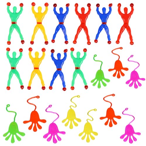 BYXG 20 Stück Klebrige Hände Für Kinder,Mitbringsel Kindergeburtstag,Mehrfarbige Klebrige Wandkletterer Männer Rollende Neuheit Klebrige Spielzeuge Elastische Bänder BYXG 20 Stück Klebrige Hände Für Kinder,Mitbringsel Kindergeburtstag,Mehrfarbige Klebrige Wandkletterer Männer Rollende Neuheit Klebrige Spielzeuge Elastische Bänder von BYXG