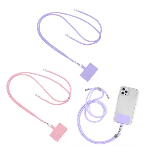 BYXG Handyhülle zum Umhängen, Handyband zum Umhängen, Handykette Universal Abnehmbar, Unisex Handyhülle Kette Lanyard, Handy Kette Einstellbar mit Kordel & Pad, Schlüsselband, 2 Stück BYXG Handyhülle zum Umhängen, Handyband zum Umhängen, Handykette Universal Abnehmbar, Unisex Handyhülle Kette Lanyard, Handy Kette Einstellbar mit Kordel & Pad, Schlüsselband, 2 Stück von BYXG