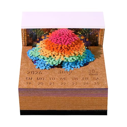 BYYLECL 3D-Baum-Notizblöcke, zum Abreißen, Papierschnitzerei, Kunst, Memo mit Licht, für Zuhause, Büro, Desktop-Dekoration BYYLECL 3D-Baum-Notizblöcke, zum Abreißen, Papierschnitzerei, Kunst, Memo mit Licht, für Zuhause, Büro, Desktop-Dekoration von BYYLECL