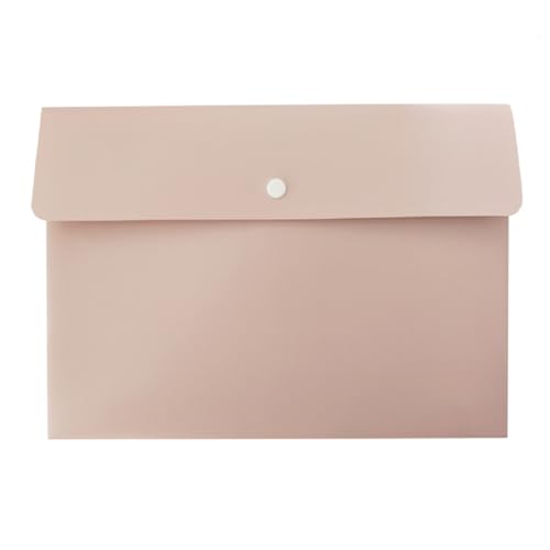 BYYLECL Dokumententasche, A4, Kunststoff, mit Schnalle, große Kapazität, Aufbewahrungstaschen für Zuhause, Büro, Schule und Reisen, 32 x 23 cm, Rosa BYYLECL Dokumententasche, A4, Kunststoff, mit Schnalle, große Kapazität, Aufbewahrungstaschen für Zuhause, Büro, Schule und Reisen, 32 x 23 cm, Rosa von BYYLECL