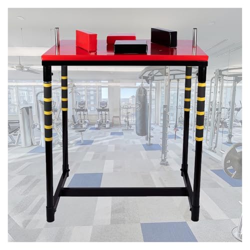 Standard Arm Wrestling Battle Table Armdrücktisch for Den Heim-Fitnessclub, Professionelles Wettkampf-Armdrückgerät, Kampftrainingsbrett Mit Ellbogenschützer for Die Unterhaltung Im Büro(Red) von BYZOMU
