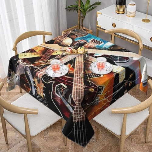 E-Gitarre, quadratisch, staubdicht, wasserdicht, Tischdecke, 139,7 x 139,7 cm E-Gitarre, quadratisch, staubdicht, wasserdicht, Tischdecke, 139,7 x 139,7 cm von BYwenhopnbs