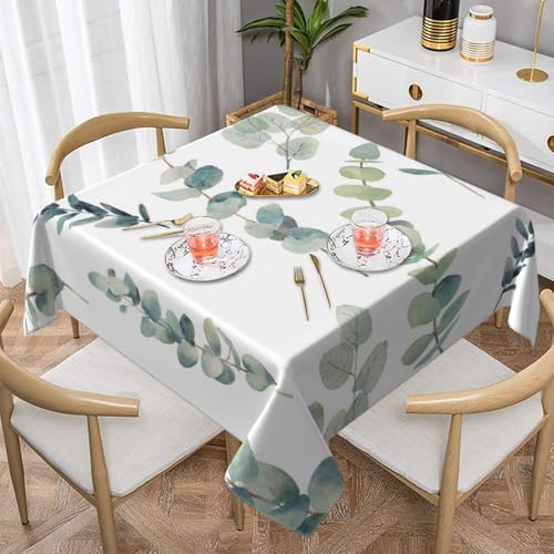 EucalyptusSquare Staubdichte Tischdecke wasserdichte Tischdecke 55x55Zoll von BYwenhopnbs