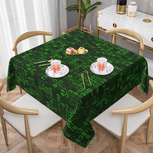 Programmierer Grün Dezimal Computer CodeSquare Staub-Proof Tisch Abdeckung wasserdichte Tischdecke 55x55Inch Programmierer Grün Dezimal Computer CodeSquare Staub-Proof Tisch Abdeckung wasserdichte Tischdecke 55x55Inch von BYwenhopnbs