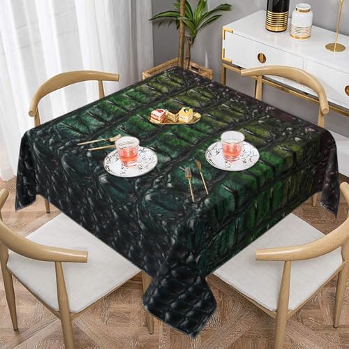 Süßwasserkrokodilknochenhaut AnimalSquare Staubdichte Tischdecke wasserdichte Tischdecke 55x55Zoll Süßwasserkrokodilknochenhaut AnimalSquare Staubdichte Tischdecke wasserdichte Tischdecke 55x55Zoll von BYwenhopnbs
