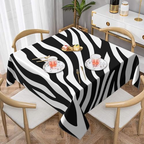 Zebra-Print PrintSquare Staub-Proof Tisch Abdeckung wasserdichte Tischdecke 55x55Inch von BYwenhopnbs