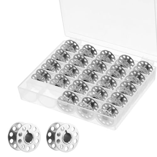 BZKSER Spulen Nähmaschine - 25 pcs Spulenkapsel Nähzubehör Metall Unterfadenspule,nähzubehör,nähmaschinen spulen,Nähmaschinenspulen Spulenkasten für handwerkliche Nähspulennähmaschinen BZKSER Spulen Nähmaschine - 25 pcs Spulenkapsel Nähzubehör Metall Unterfadenspule,nähzubehör,nähmaschinen spulen,Nähmaschinenspulen Spulenkasten für handwerkliche Nähspulennähmaschinen von BZKSER