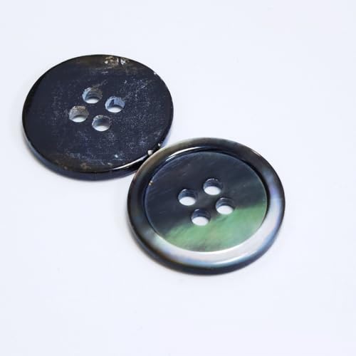 BZSDDY 10 Stück 10–23 mm, Farbe Schwarz, natürliche Muschelknöpfe, Perlmuttknöpfe, Muschelknöpfe, Nähen, 4-Loch-Knöpfe für Stoff, Mäntel, Anzüge, Jacken BZSDDY 10 Stück 10–23 mm, Farbe Schwarz, natürliche Muschelknöpfe, Perlmuttknöpfe, Muschelknöpfe, Nähen, 4-Loch-Knöpfe für Stoff, Mäntel, Anzüge, Jacken von BZSDDY