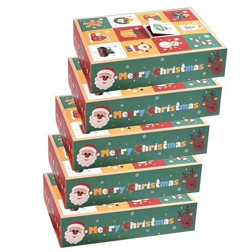 5pcs Fillable Advent Calendar Box Empty Christmas Advent Calendar Boxes to Fill 12 Days Advent Countdown Boxes Christmas Candy Treat Boxes for Xmas Holiday Homemade Holiday Gifts 5pcs Fillable Advent Calendar Box Empty Christmas Advent Calendar Boxes to Fill 12 Days Advent Countdown Boxes Christmas Candy Treat Boxes for Xmas Holiday Homemade Holiday Gifts von BaYuYPOO