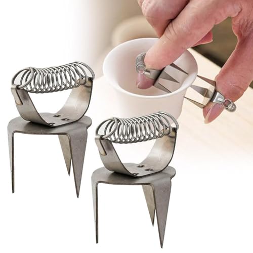 BaYuYPOO 2 Stück Töpferei Ton Glasur Klemmen Fingerspitze Dipping Glaze Clips Dipping Tong Pottery Tool Glasurzange für Töpferei Töpferei Dipping Zange Skulptur Dipping Tong Keramik Glasurzange BaYuYPOO 2 Stück Töpferei Ton Glasur Klemmen Fingerspitze Dipping Glaze Clips Dipping Tong Pottery Tool Glasurzange für Töpferei Töpferei Dipping Zange Skulptur Dipping Tong Keramik Glasurzange von BaYuYPOO