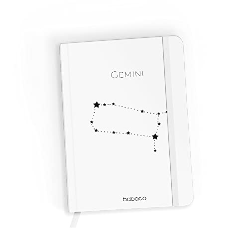 ERT GROUP Original und offiziell lizenziert von Babaco Notizbuch, Muster Zodiac Constellation 003 white, mit kariertem Papier, A5 von Babaco