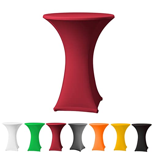 Babat Stehtischhusse Stretch Premium Qualität in Farbe dunkelrot und Durchmesser 60-65 für Bistrotisch/Stehtisch Babat Stehtischhusse Stretch Premium Qualität in Farbe dunkelrot und Durchmesser 60-65 für Bistrotisch/Stehtisch von Babat