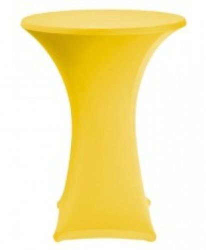 Babat Stehtischhusse Stretch Premium Qualität in Farbe gelb und Durchmesser 80-85 für Bistrotisch/Stehtisch von Babat