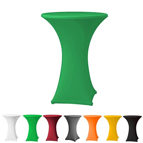 Babat Stehtischhusse Stretch Premium Qualität in Farbe grün und Durchmesser 60-65 für Bistrotisch/Stehtisch von Babat