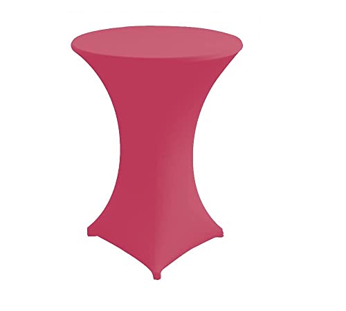 Babat Stehtischhusse Stretch Premium Qualität in Farbe pink und Durchmesser 70-75 für Bistrotisch/Stehtisch von Babat
