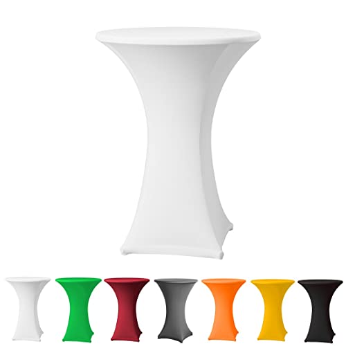 Babat Stehtischhusse Stretch Premium Qualität in Farbe weiß und Durchmesser 80-85 für Bistrotisch/Stehtisch Babat Stehtischhusse Stretch Premium Qualität in Farbe weiß und Durchmesser 80-85 für Bistrotisch/Stehtisch von Babat