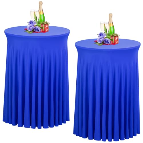 Babenest Blau 70x110 Stehtisch Hussen mit Rock, 2er Set Stretch Tischhussen Runder Cocktail Tischrock, Tischdecke Stehtisch Abdeckung für Bistrotisch, Bartisch, Party, Hochzeit, Banketttisch Babenest Blau 70x110 Stehtisch Hussen mit Rock, 2er Set Stretch Tischhussen Runder Cocktail Tischrock, Tischdecke Stehtisch Abdeckung für Bistrotisch, Bartisch, Party, Hochzeit, Banketttisch von Babenest