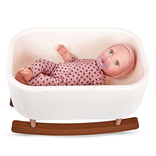Babi 2er Set Baby Puppe mit Babybett zum Schaukeln – Babywiege, Schnuller, Kleidung Zubehör– Kinder Spielzeug für Mädchen und Jungen ab 3 Jahre Babi 2er Set Baby Puppe mit Babybett zum Schaukeln – Babywiege, Schnuller, Kleidung Zubehör– Kinder Spielzeug für Mädchen und Jungen ab 3 Jahre von Battat