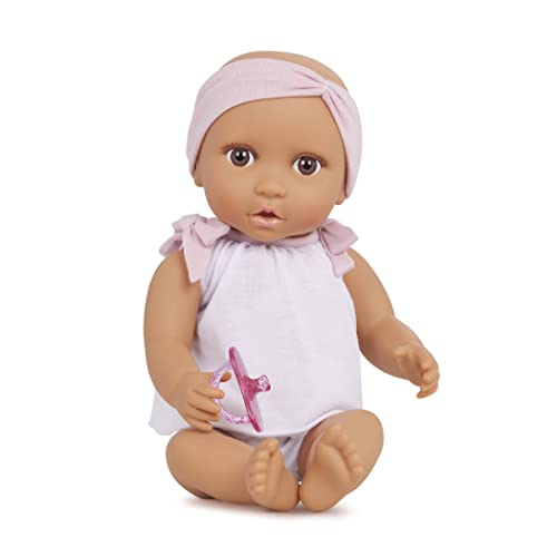Babi BAB7225Z Baby Kleidung in Pink Weiß und Schnuller – Weiche 36 cm Puppe mit mittlerem Hautton und braunen Augen – Spielzeug ab 2 Jahren, Bunt Babi BAB7225Z Baby Kleidung in Pink Weiß und Schnuller – Weiche 36 cm Puppe mit mittlerem Hautton und braunen Augen – Spielzeug ab 2 Jahren, Bunt von Babi