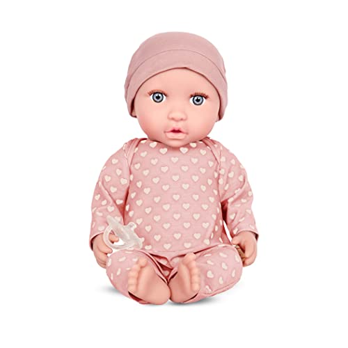 Babi Baby Puppe mit Kleidung in Pink und Schnuller – Weiche 36 cm Puppe mit hellem Hautton und blauen Augen – Spielzeug ab 2 Jahren Babi Baby Puppe mit Kleidung in Pink und Schnuller – Weiche 36 cm Puppe mit hellem Hautton und blauen Augen – Spielzeug ab 2 Jahren von LullaBaby