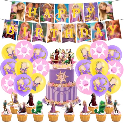 Babioms Rapunzel Geburtstagsdeko Party Luftballons, 32Pcs Rapunzel Partyzubehör, Prinzessin Tangled Thema Dekoration Geburtstag Rapunzel Party Supplies Banner Cake Topper Ballon für Geburtstagsfeier Babioms Rapunzel Geburtstagsdeko Party Luftballons, 32Pcs Rapunzel Partyzubehör, Prinzessin Tangled Thema Dekoration Geburtstag Rapunzel Party Supplies Banner Cake Topper Ballon für Geburtstagsfeier von Babioms