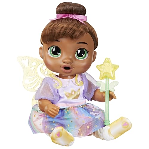 Baby Alive Fairy Fashions Sophia Sparkle Puppe mit Kleidung Accessoires Braune Haare 11 Zoll Spielzeug für 3 Jahre alte Mädchen und Jungen & Up (Amazon Exclusive) von Baby Alive