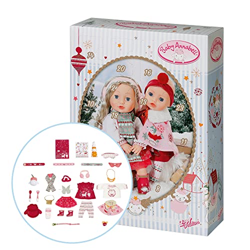 Baby Annabell Adventskalender mit 24 Überraschungen, enthält Kleidung und Accessoires für 43 cm Puppen, 706770 Zapf Creation von Baby Annabell