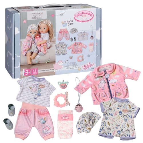 Baby Annabell Erstausstattung im Koffer, Zubehör Kleidung für 43 cm große Puppen mit Geschenkbox, Kinderkoffer mit Griff, 707425, Zapf Creation, Einfarbig Baby Annabell Erstausstattung im Koffer, Zubehör Kleidung für 43 cm große Puppen mit Geschenkbox, Kinderkoffer mit Griff, 707425, Zapf Creation, Einfarbig von Baby Annabell