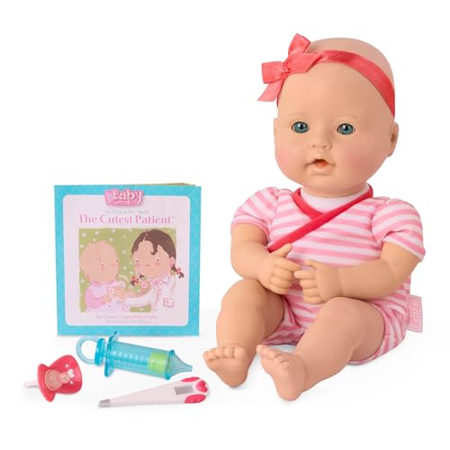 Baby Sweetheart Baby Puppe mit Kleidung, Schnuller und Zubehör zum Arztbesuch – Weiche Puppe und Bilderbuch auf Englisch – Spielzeug ab 2 Jahre Baby Sweetheart Baby Puppe mit Kleidung, Schnuller und Zubehör zum Arztbesuch – Weiche Puppe und Bilderbuch auf Englisch – Spielzeug ab 2 Jahre von Baby Sweetheart