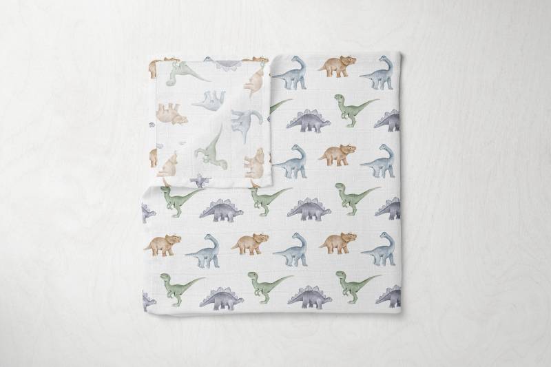 Baby Dinosaurier Luxus Super Weich 60 X cm Bambus Unisex Jungen Mädchen Musselin Quadrat Spucktuch Duschgeschenk von BabyBellsUK