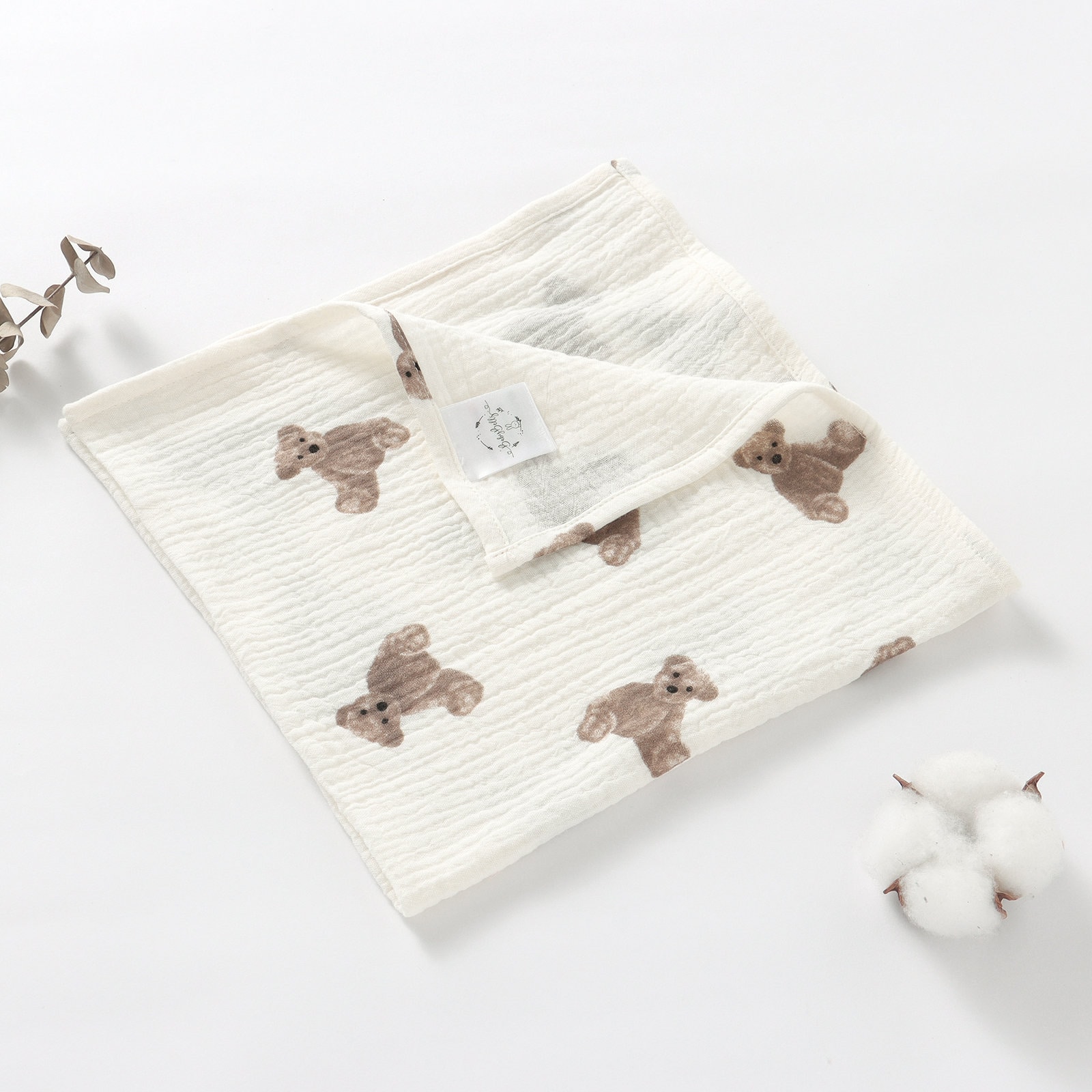 Kleiner Teddy Bär Super Weich 50 X cm Bio Baumwolle Unisex Baby Jungen Mädchen Musselin Quadrat Spucktuch Duschgeschenk Kleiner Teddy Bär Super Weich 50 X cm Bio Baumwolle Unisex Baby Jungen Mädchen Musselin Quadrat Spucktuch Duschgeschenk von BabyBellsUK