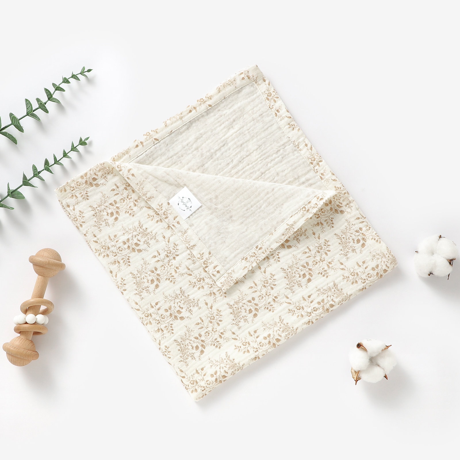 Neutral Floral Super Soft 60 X cm Bio-Baumwolle Unisex Baby Jungen Mädchen Musselin Quadrat Spucktuch Duschgeschenk Neutral Floral Super Soft 60 X cm Bio-Baumwolle Unisex Baby Jungen Mädchen Musselin Quadrat Spucktuch Duschgeschenk von BabyBellsUK