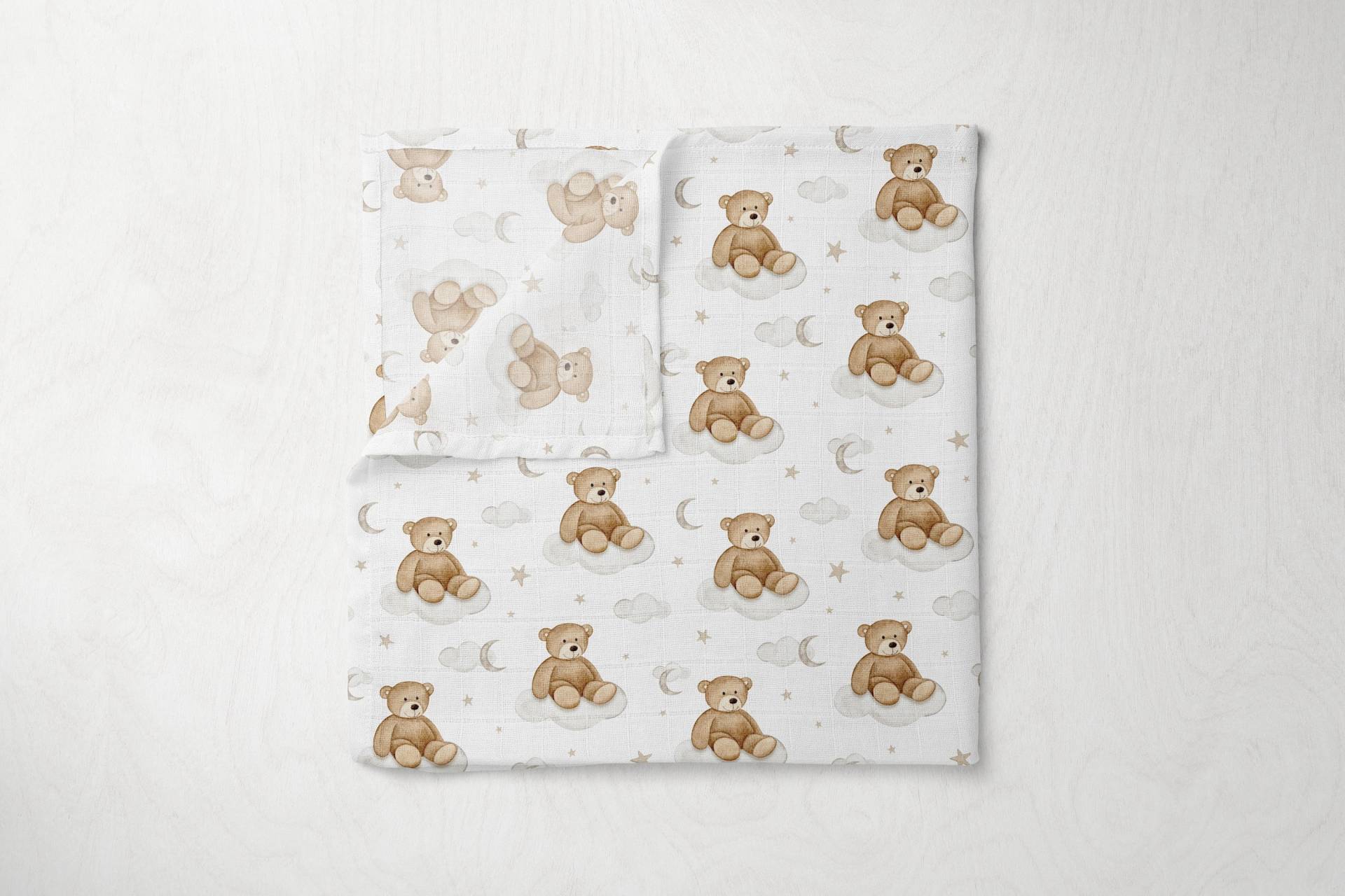 Teddybär Luxus Super Soft 60x60cm Bambus Unisex Baby Junge Mädchen Musselin Quadrat Spucktuch Duschgeschenk Teddybär Luxus Super Soft 60x60cm Bambus Unisex Baby Junge Mädchen Musselin Quadrat Spucktuch Duschgeschenk von BabyBellsUK
