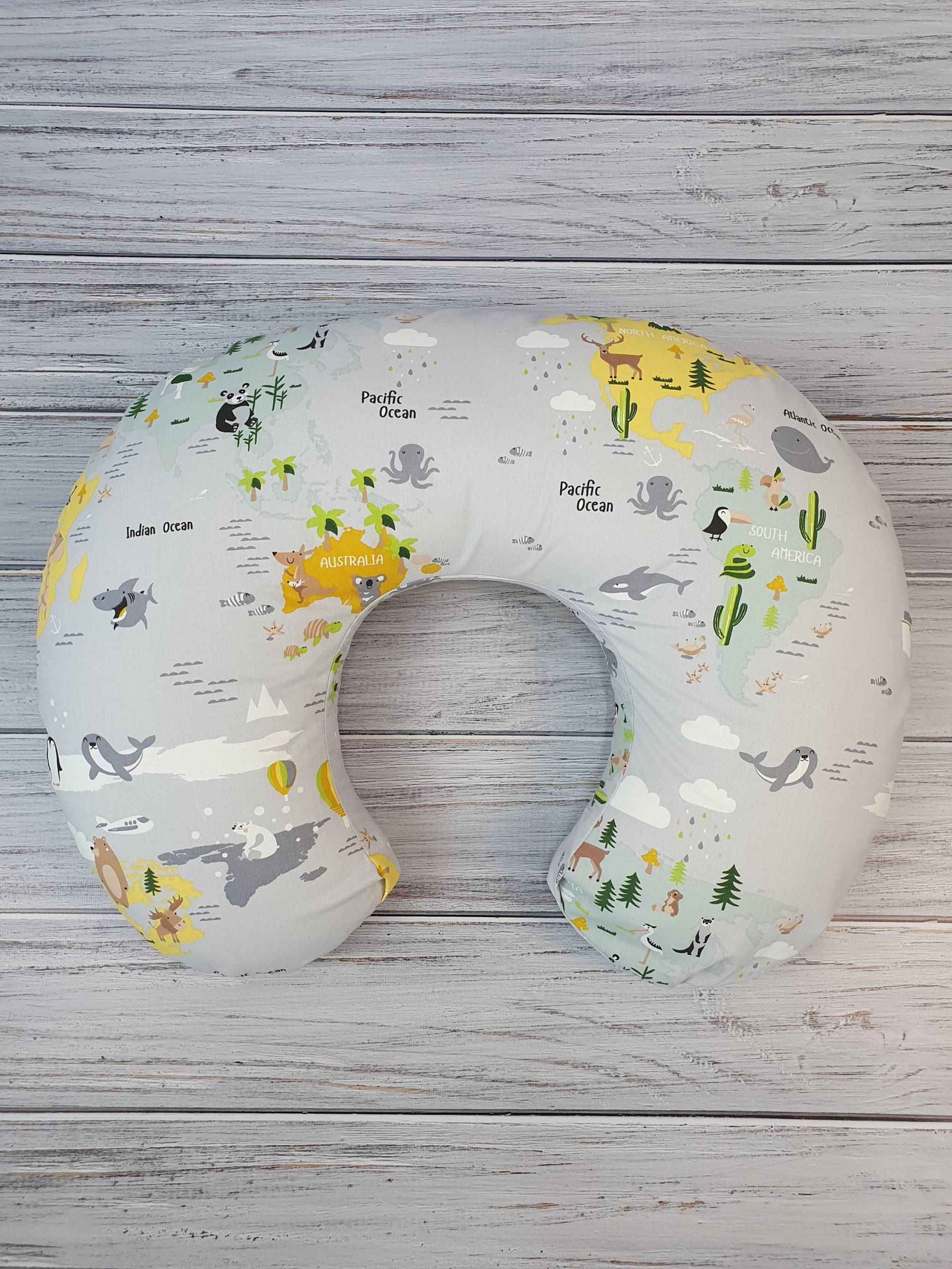 Landkarte Kissenbezug, Stillkissen, Baby-Dusche-Geschenk, Stillkissen Landkarte Kissenbezug, Stillkissen, Baby-Dusche-Geschenk, Stillkissen von BabyCareDesign
